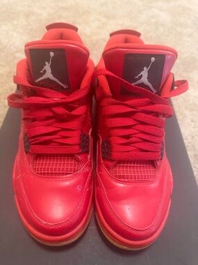 Nike Air Jordan 4 Retro “Singles Day” Red Gum - Rare Red Wear Away